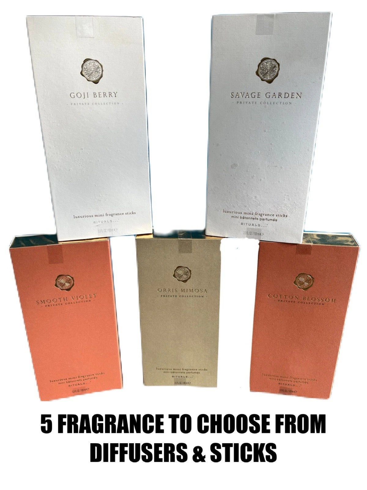 RITUALS LUXURIOUS FRAGRANCE STICKS BATONNETS PARFUMES 100ml NEW
