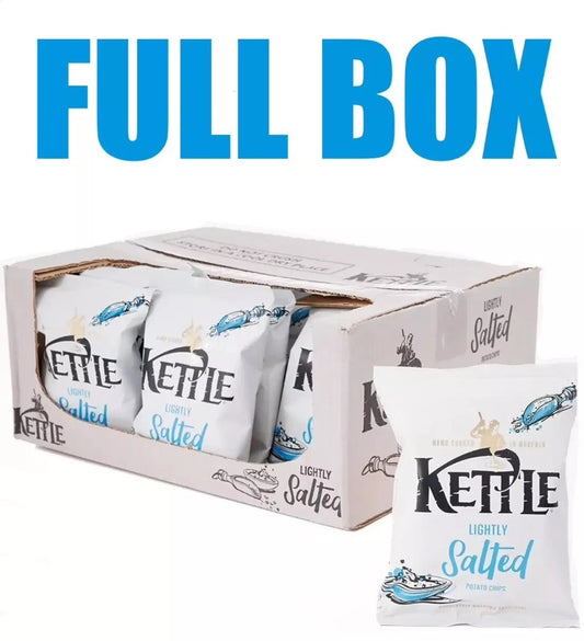 Kettle Chips Lightly Salted 40g x 18 Bags, Gluten Free Best before, 07/25
