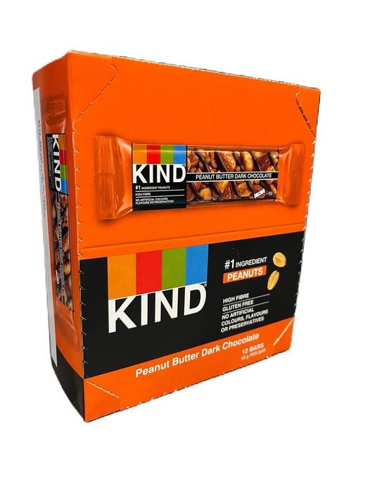 KIND Peanut Butter Dark Chocolate 12 x 40g Bars Best Before 15/06/25